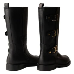 Elisabetta Franchi e leren laarzen met rits