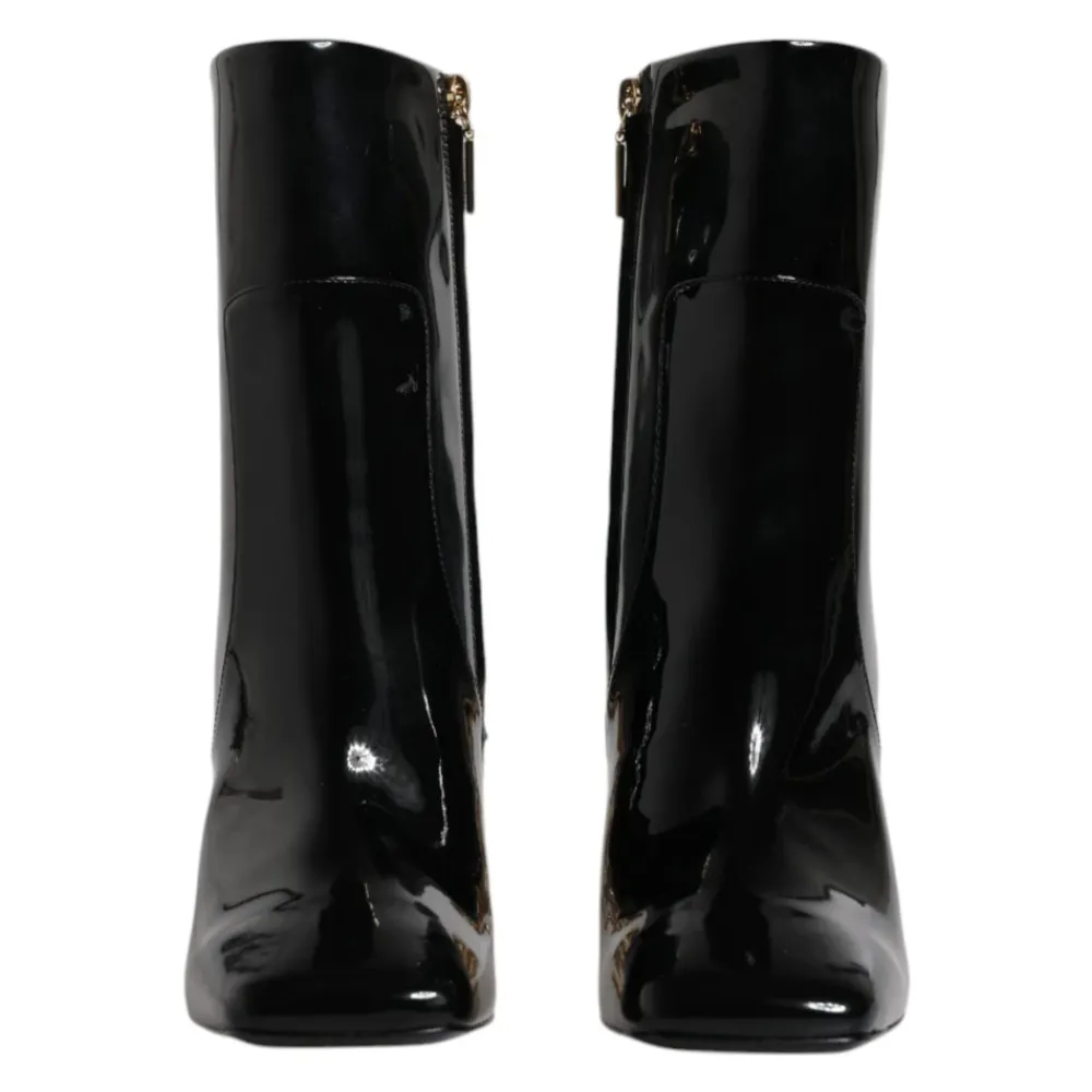 DAMES Dolce & Gabbana e leren laarzen tot halverwege de kuit met rits