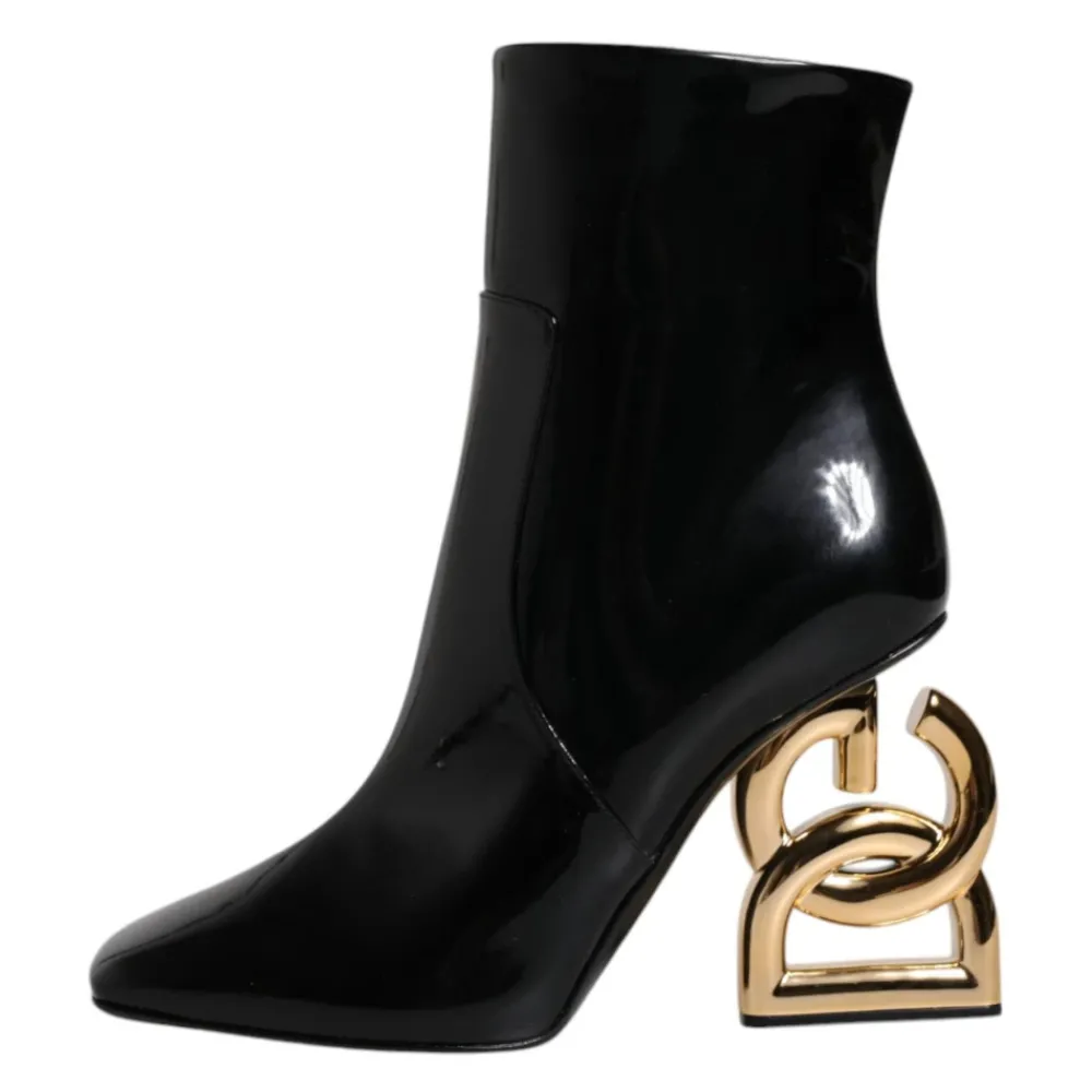 DAMES Dolce & Gabbana e leren laarzen tot halverwege de kuit met rits