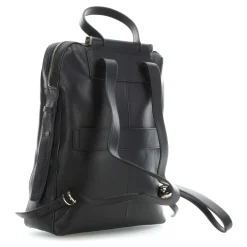 DAMES Piquadro e leren laptoptas met voorvak met rits