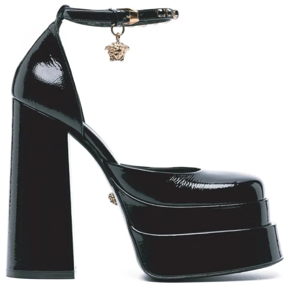 DAMES Versace Pumps^e Leren Plateau Sandalen