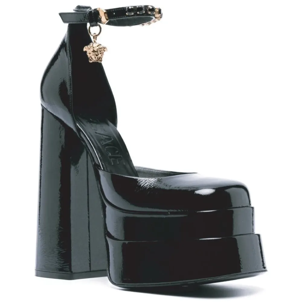 DAMES Versace Pumps^e Leren Plateau Sandalen