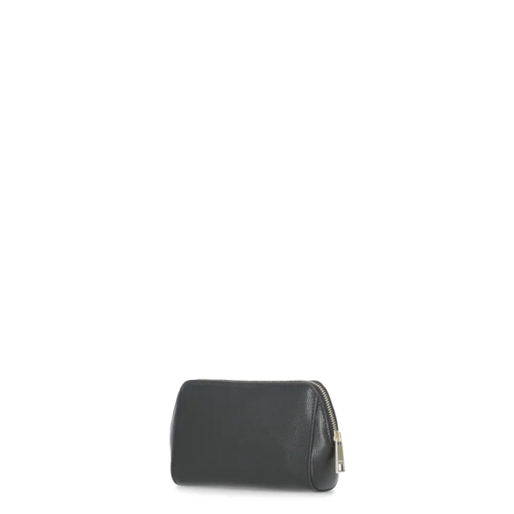 DAMES Furla Toilettassen^e leren Pochette met metalen logo