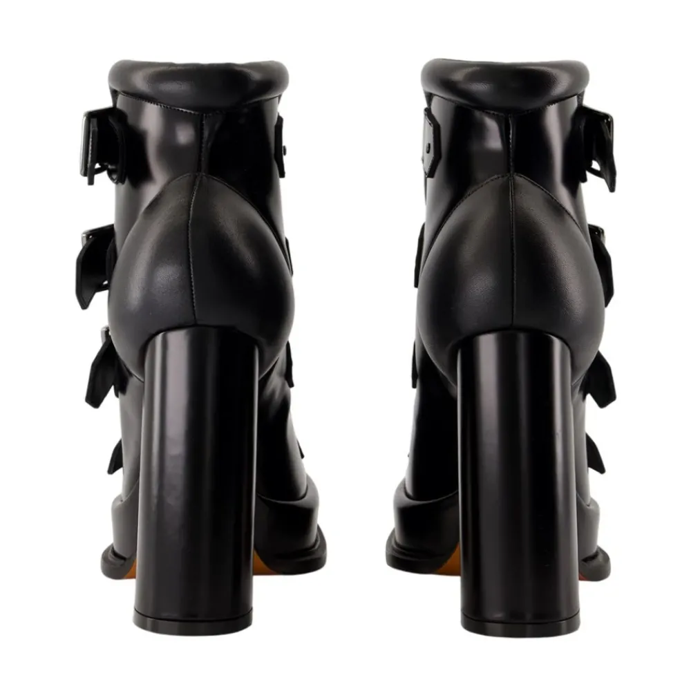 DAMES Alexander McQueen e leren pumps met enkelband