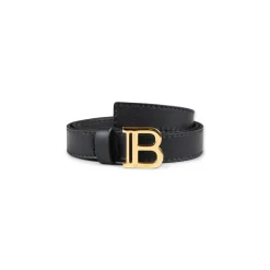 Balmain e leren riem met gouden gesp