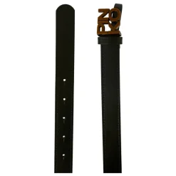 PINKO e leren riem met gouden gesp