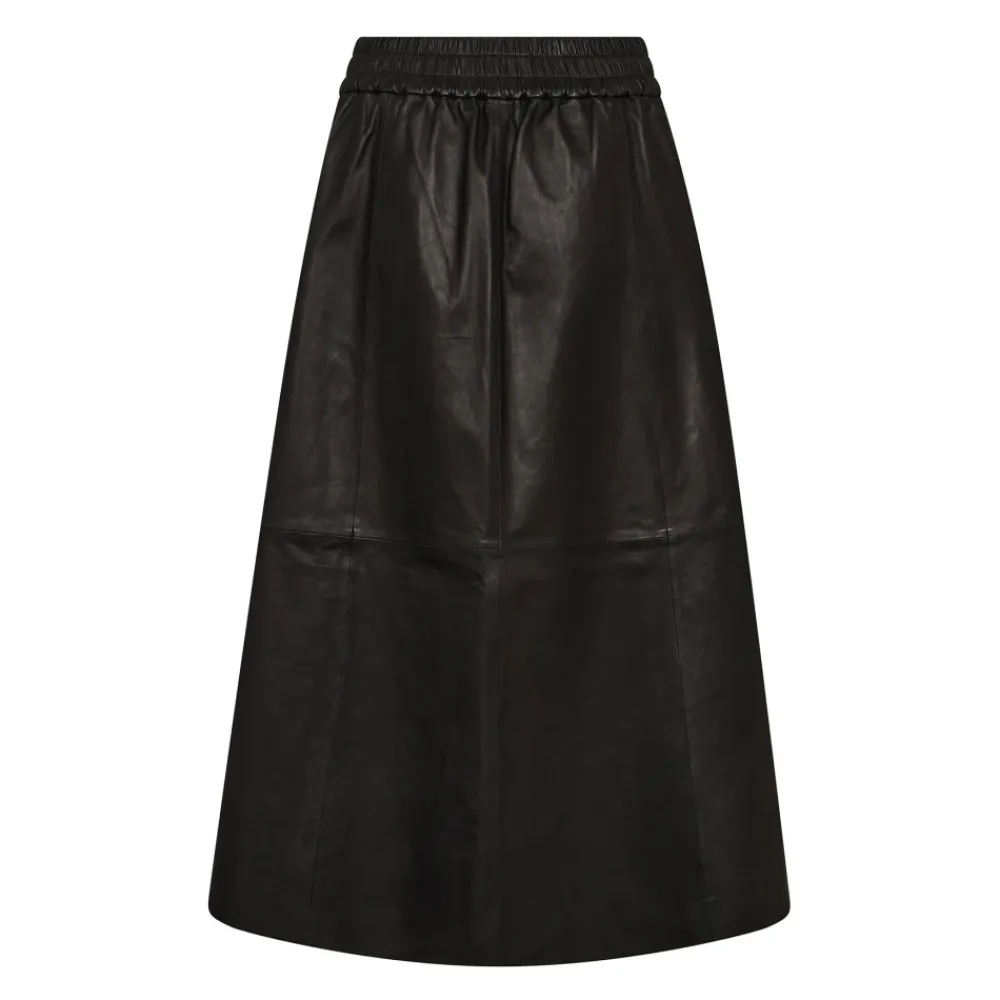 DAMES MOS MOSH Rokken^e leren rok A-lijn stijl