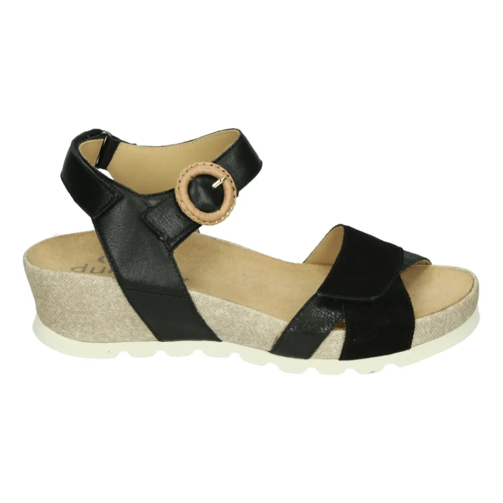 DAMES Durea e Leren Sandaal met Uitneembaar Voetbed