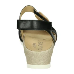 DAMES Durea e Leren Sandaal met Uitneembaar Voetbed