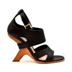 DAMES Alexander McQueen e Leren Sandalen met Gesp/Strik