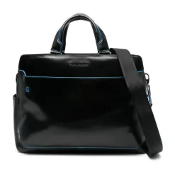 DAMES Piquadro Laptoptassen^e leren schoudertas met laptopvak