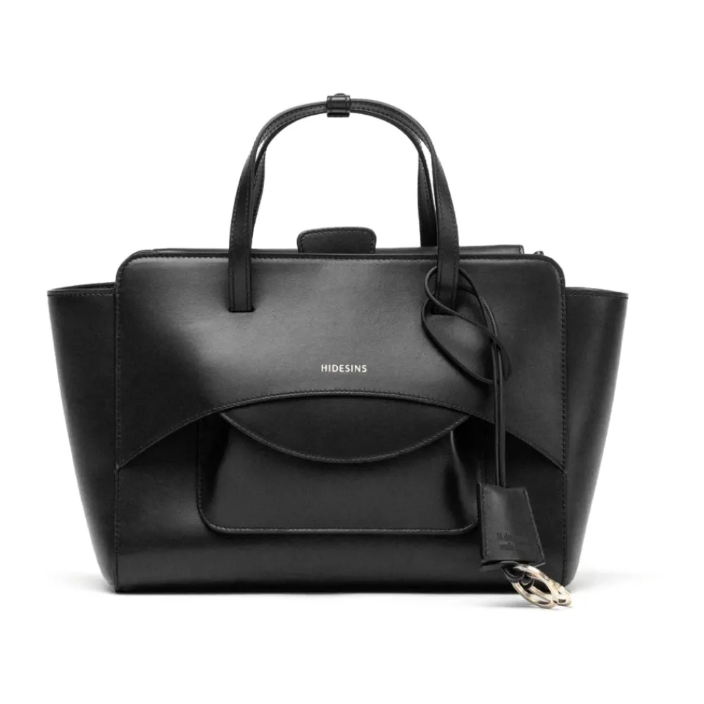 DAMES Hidesins Shoppers^e leren schoudertas met klep
