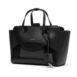 DAMES Hidesins Shoppers^e leren schoudertas met klep