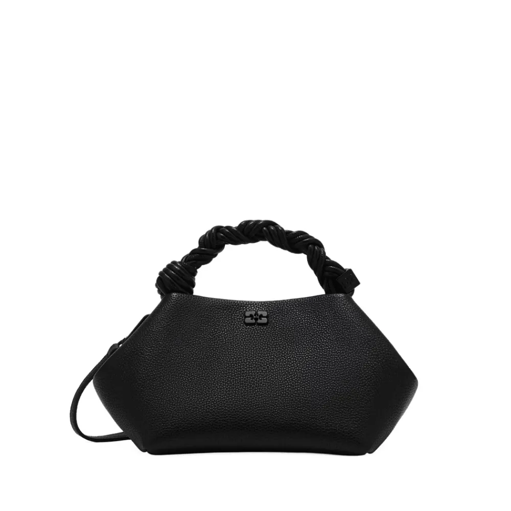 DAMES Ganni Handtassen^e Leren Tas met Gedraaid Handvat