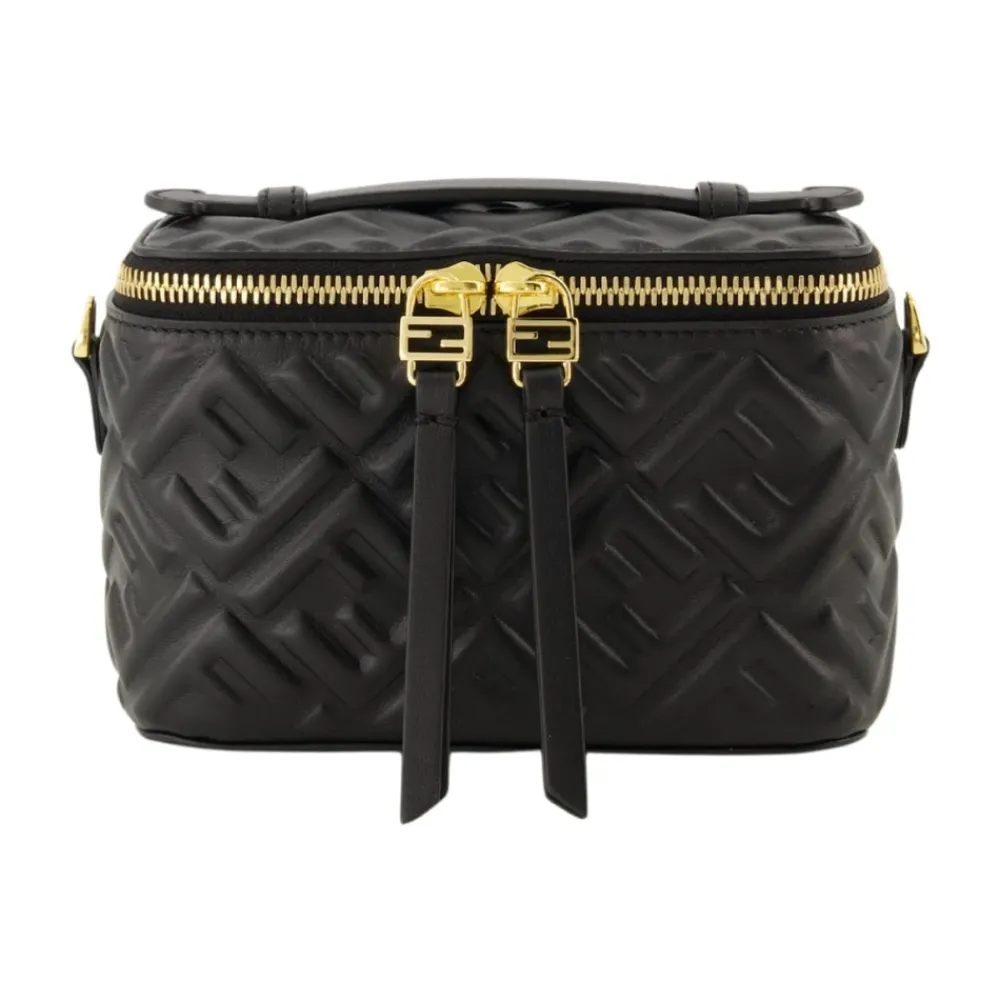 DAMES Fendi Toilettassen^e leren Vanity tas