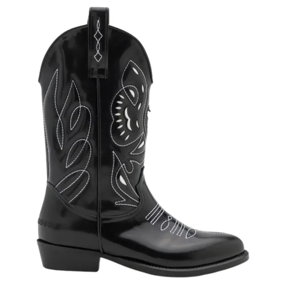 Dsquared2 e leren westernlaarzen met borduurwerk