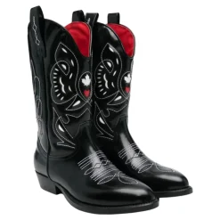 Dsquared2 e leren westernlaarzen met borduurwerk