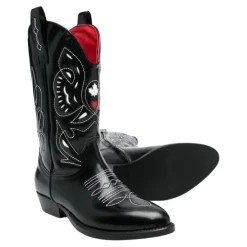 Dsquared2 e leren westernlaarzen met borduurwerk