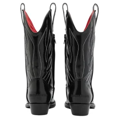 Dsquared2 e leren westernlaarzen met borduurwerk