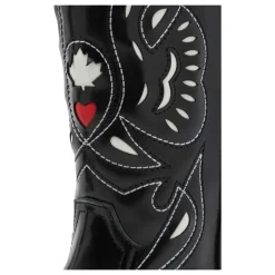 Dsquared2 e leren westernlaarzen met borduurwerk