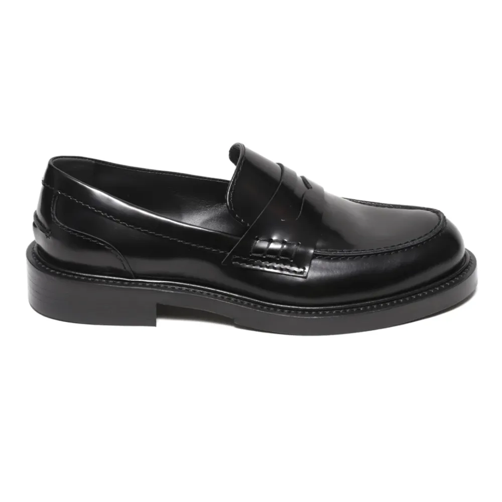 DAMES Guglielmo Rotta Loafers^e Loafer van geborsteld leer met masker