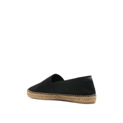 Heren Saint Laurent Espadrilles^e Logo Espadrilles Canvas Rubberen Zool