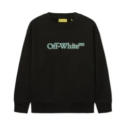 Off White e Logo Print Crew Neck Sweatshirt
