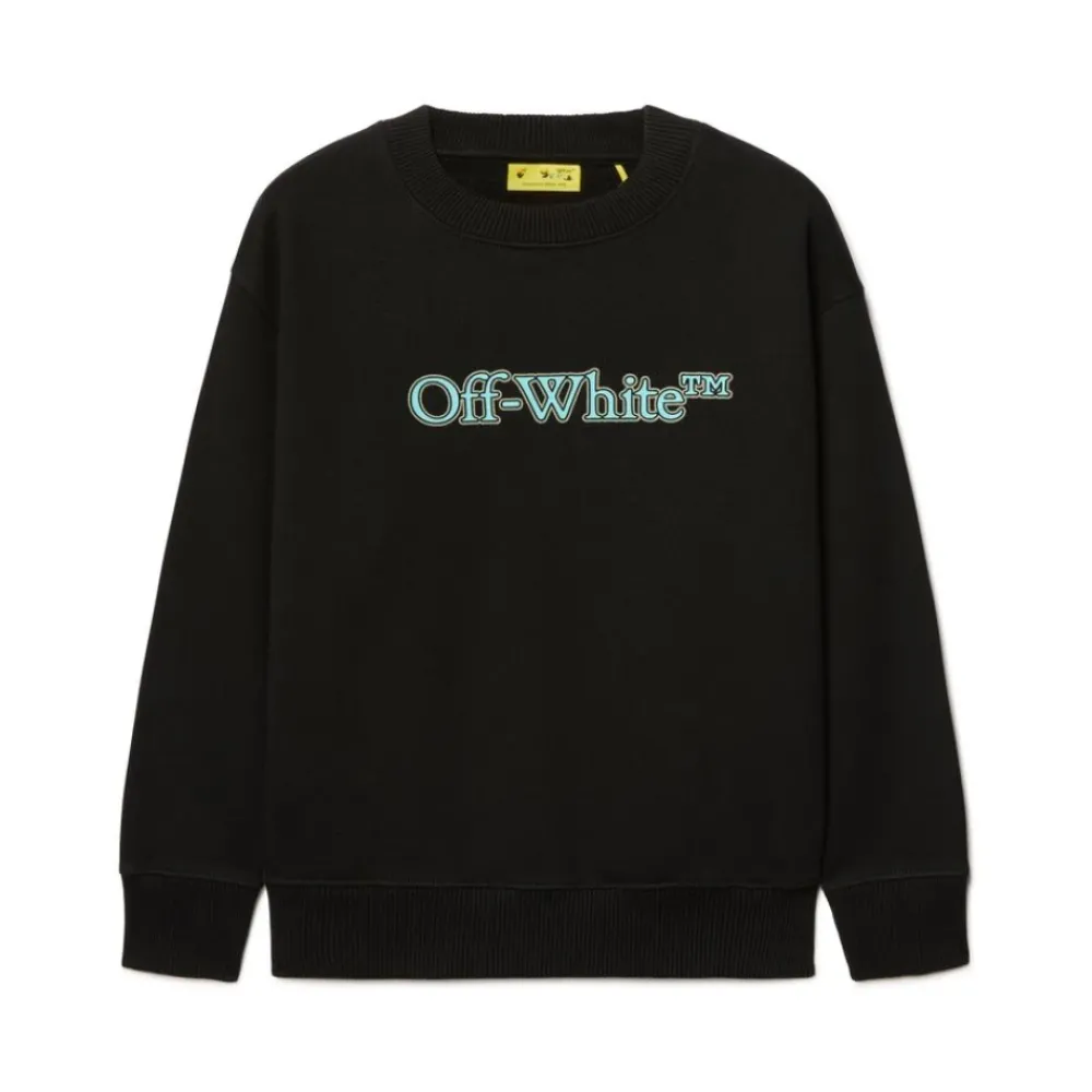 Off White e Logo Print Crew Neck Sweatshirt