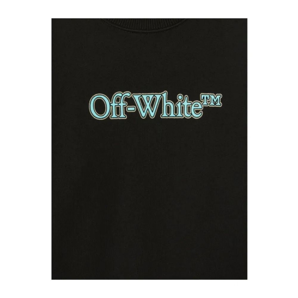 Off White e Logo Print Crew Neck Sweatshirt