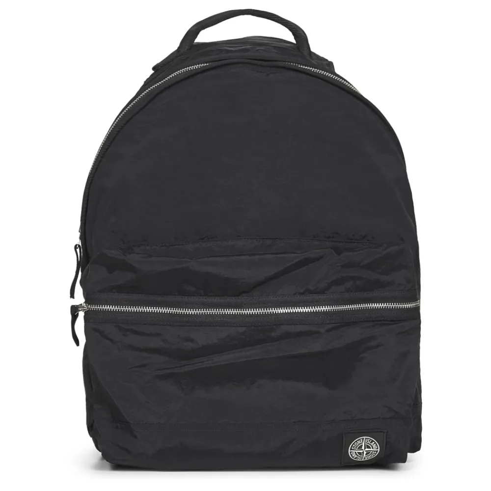 Heren Stone Island Rugzakken|Tassen^e Nylon Rugzak met Toprits