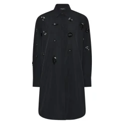 DAMES Bruuns Bazaar Jurken^e overhemdjurk met pailletten