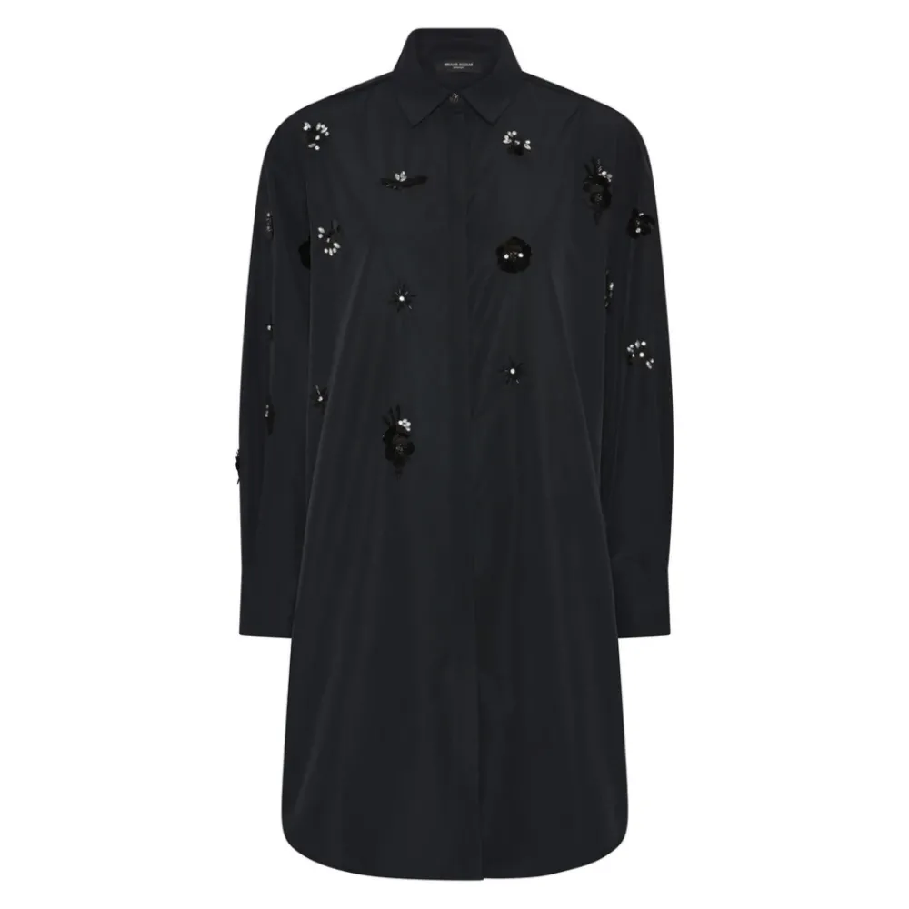 DAMES Bruuns Bazaar Jurken^e overhemdjurk met pailletten