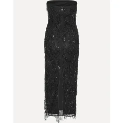 DAMES ROTATE Birger Christensen Jurken^e Paillet Tube Jurk met Franje