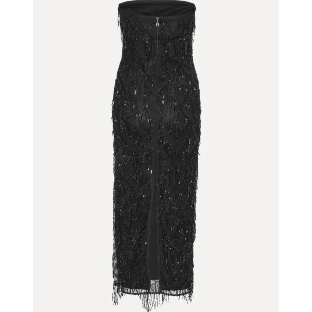 DAMES ROTATE Birger Christensen Jurken^e Paillet Tube Jurk met Franje