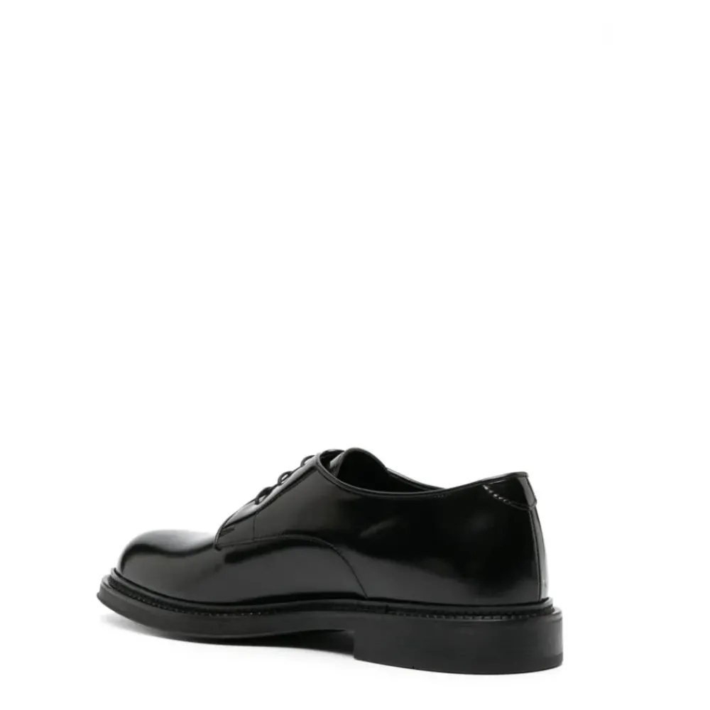 Heren Emporio Armani e platte schoenen met veters en rubberen zool