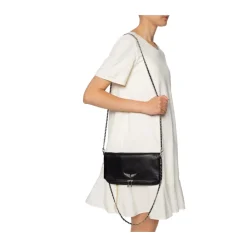 DAMES Zadig & Voltaire Clutches^e Rock Clutch met Zilveren Details