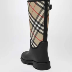 DAMES Burberry Laarzen^Zwarte Rubberen Laarzen