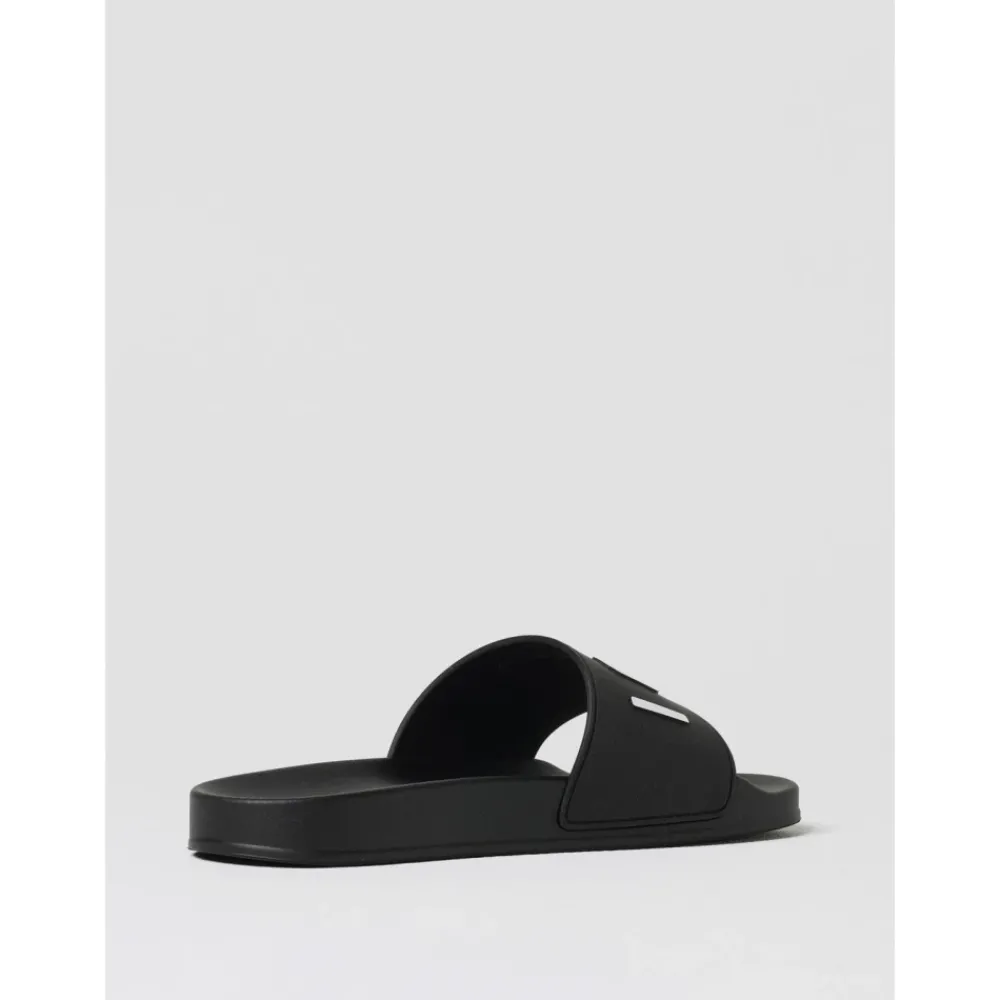 Heren Dsquared2 e Rubberen Slides Sandalen
