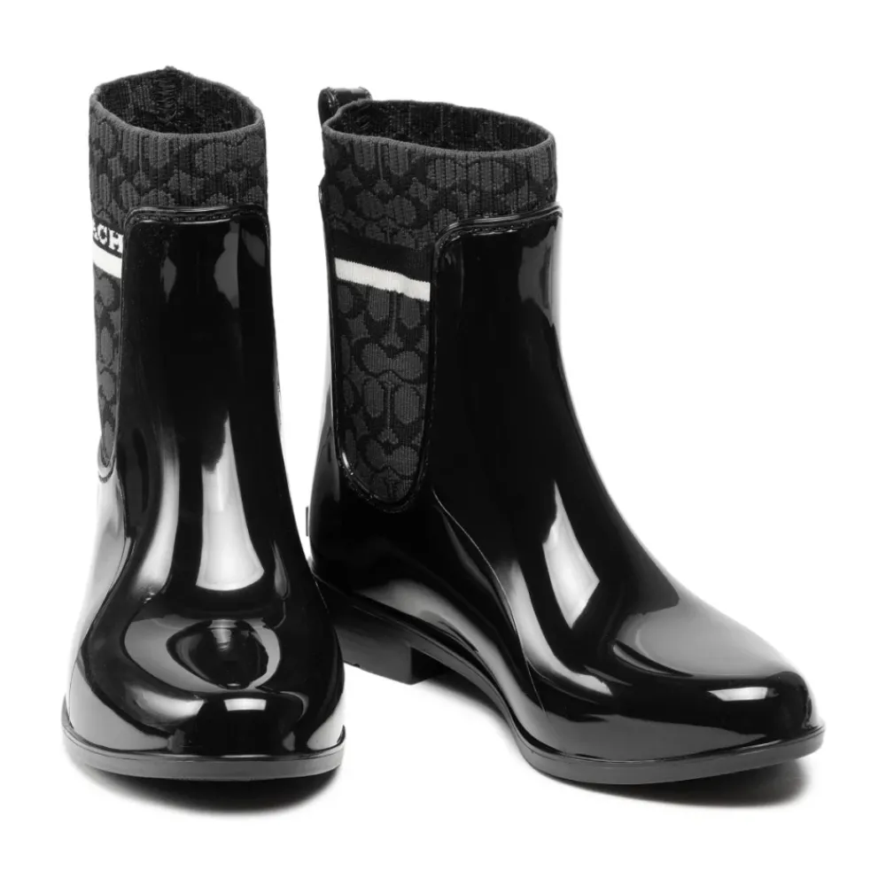 DAMES Coach e rubberen Wellington laarzen