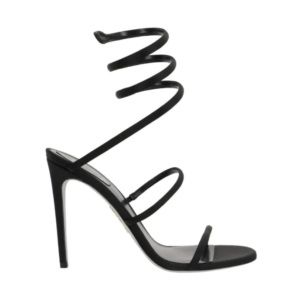 DAMES René Caovilla Sandalen^e Satijnen Hoge Hak Sandalen