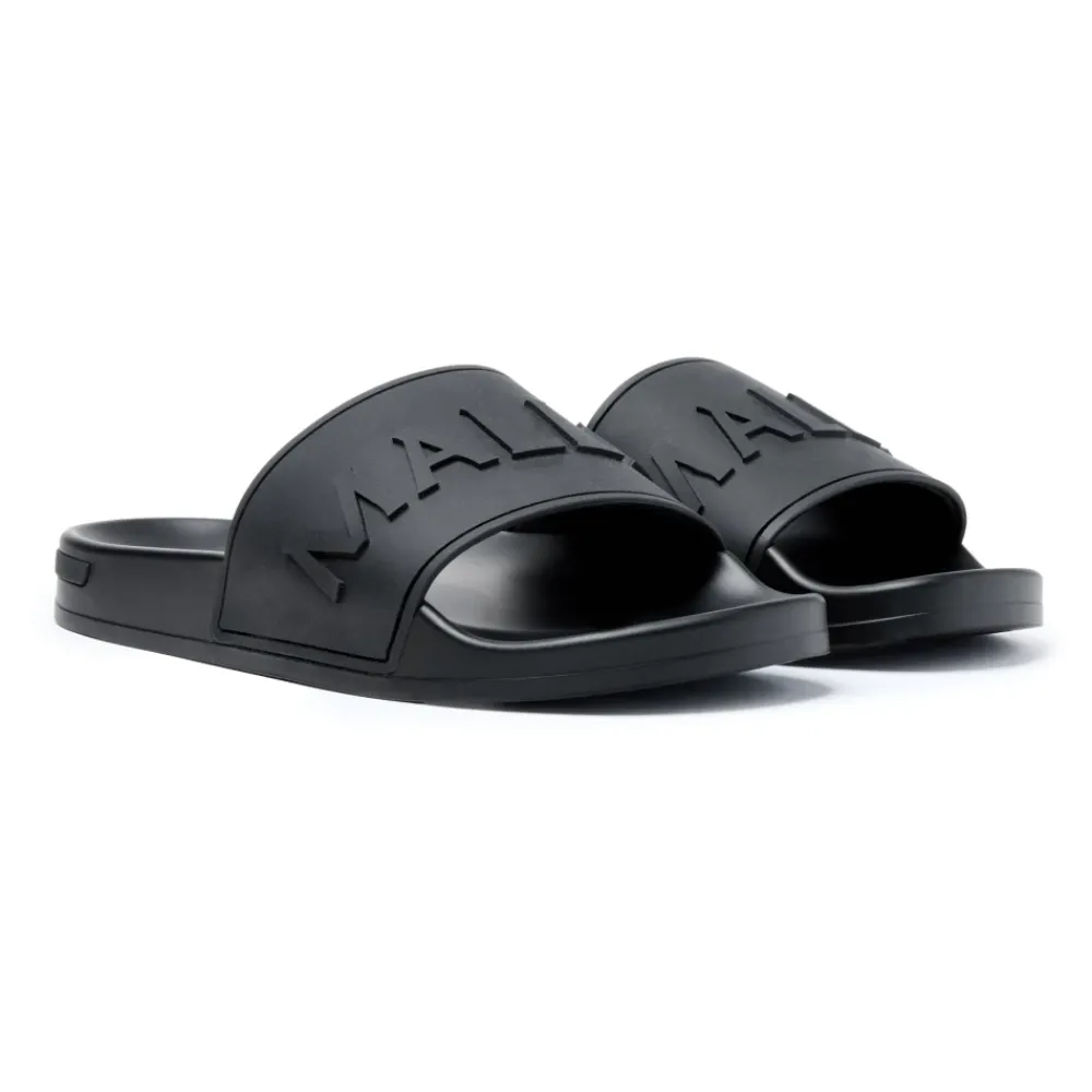 Heren Mallet London e Serif Slide Sandalen