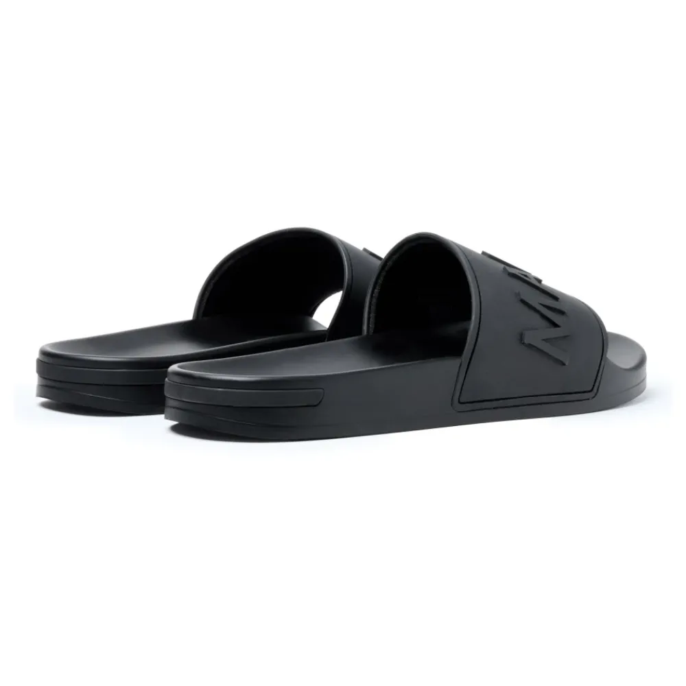 Heren Mallet London e Serif Slide Sandalen