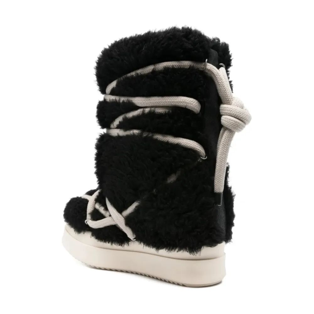 Heren Rick Owens e Shearling Veterschoenen