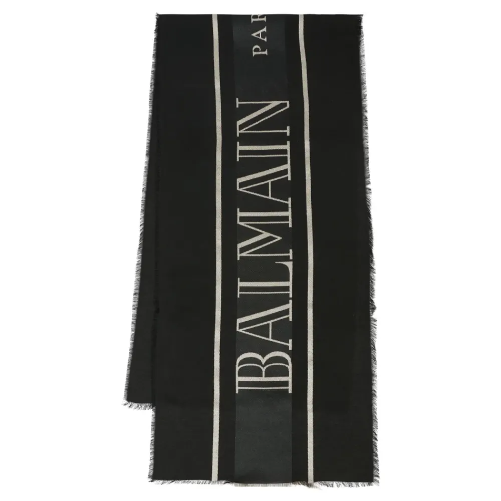 Balmain e Sjaal met Franjes en Logo