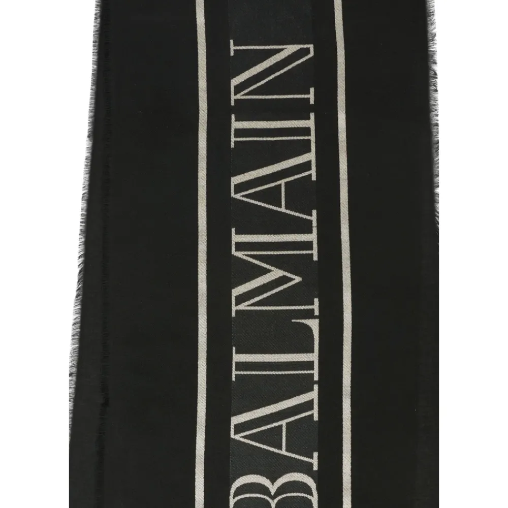 Balmain e Sjaal met Franjes en Logo