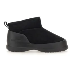 Heren Moon Boot e Suède Bontgevoerde Winterlaarzen