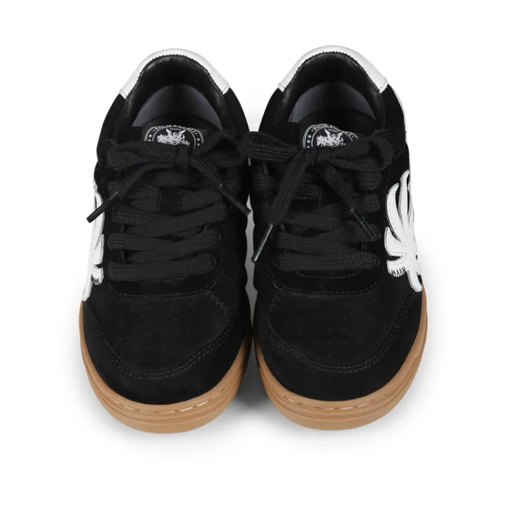 Palm Angels Sneakers^e Suède Sneakers met Wit Detail