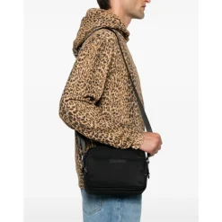 Heren Dsquared2 e Textuur Portemonnee met Schouderband