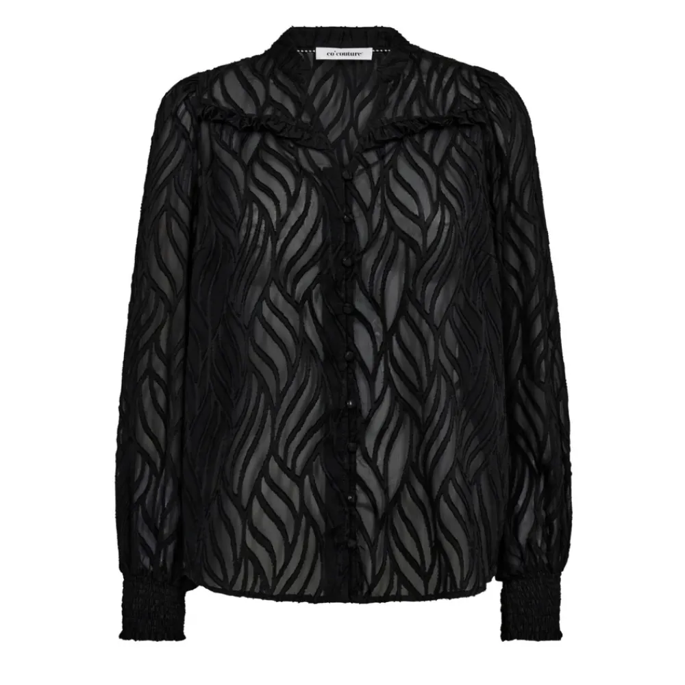 DAMES Co'Couture Blouses^e V-hals blouse met geborduurde details