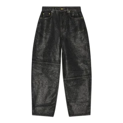 DAMES Ganni e Voorste Knoop Jeans Klassieke Zakken